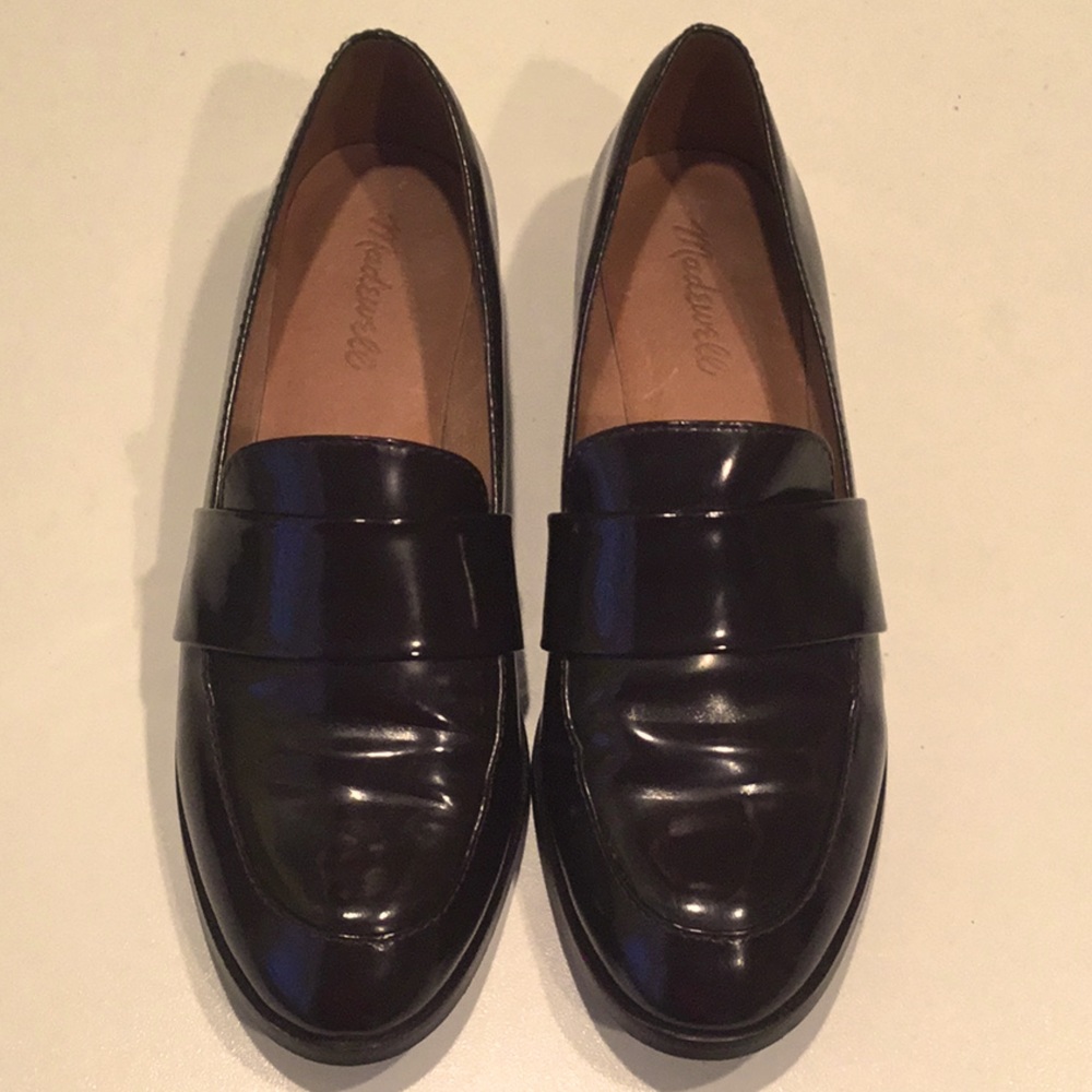 Madewell patent leather loafers